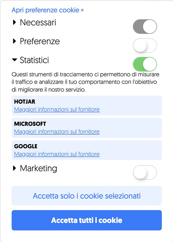 GDPR Cookie Banner Italia per WordPress e le finalità del consenso
